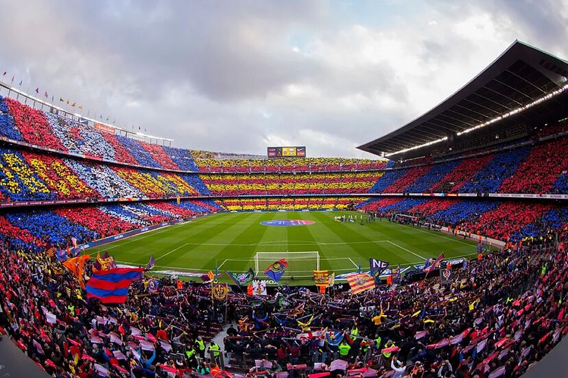 A football stadium filled with supporters